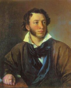 Portret van Aleksandr Poeshkin (Vasili Tropinin, 1827)